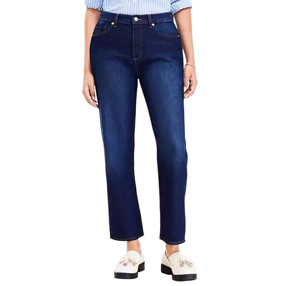 Loft Curvy Straight leg jeans Vintage Dark Wash Size 10/30